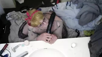 Fucking nasty ass BBW MOM gets her pussy punished on camera, son films her cunt and cums his load!!!