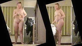 Motherfucker Under The Door Spies on His Moms Sex Life And Caught Her Naked Ass!