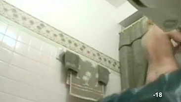 Sis' Shower Goes Viral, Bro Gets a Load Off Watching Her Every Day on Spy Cam!