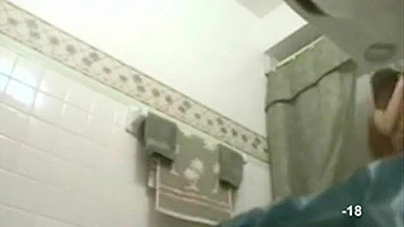 Sis' Shower Goes Viral, Bro Gets a Load Off Watching Her Every Day on Spy Cam!