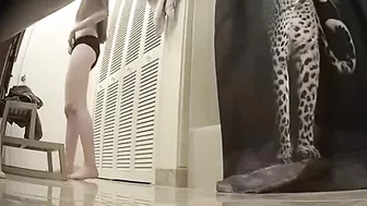 Perverted Bro Snaps Sis in the Shower on Spy Cam, Can't Stop Jerkin' to on Her Naked Body.