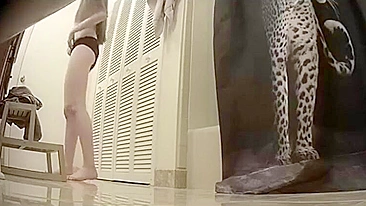 Perverted Bro Snaps Sis in the Shower on Spy Cam, Can't Stop Jerkin' to on Her Naked Body.