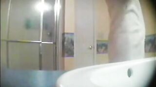 Spying ~ I'm gonna jerk off to that slut's naked body while she takes a bath!