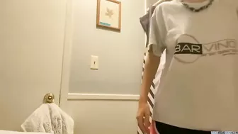 Pervy horny couple ‘set up spy camera, gets off on spying on naked babysitter's shower!