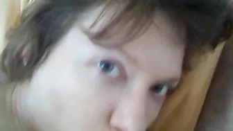 Horny whore mom sucks her young son's hard dick, a loads of cum every where!