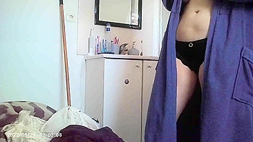 Naughty Mom Home Alone - Caught on Cam, Naked & So Damn Horny
