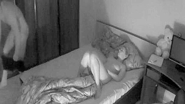 Covert Cam Caught Mommy & Daddy Boning, Nympho Milf Chokes On Dick