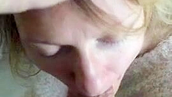 Cum-Hungry Cougar Mom Chomps Down on Step Son's Meat, Swallowing Cum