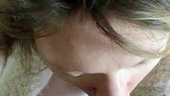 Cum-Hungry Cougar Mom Chomps Down on Step Son's Meat, Swallowing Cum