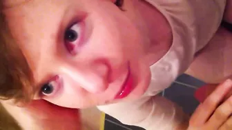 Young son's hard dick receives a blowjob from his horny, slutty mom! Young son's hard dick receives a blowjob from his horny, slutty mom!