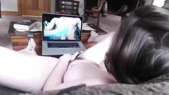 Fuckin A, MILF Gets off on Watching' Her Hubby Bust a Nut in His LOVER While Jerking' It to Porn!