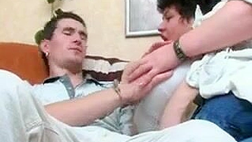 Real Incest ~  Holy fuckin' shit, Mom's gettin' drilled by her son's huge dick!"