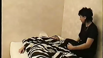 Horny MILF gets fucked by son's massive cock - Taboo family pleasure!