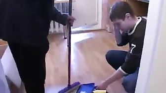 Busty mama and two sons go buck wild, dad's gonna be fuckin' speechless when he gets back!