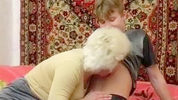 Son Fucks His Mother's Ass with His Big Dick, Bitch Can't Take It!