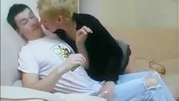 This XXX video of a hot MILF mom and son fucking until they explode on the bed is fucking epic!