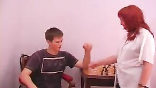 Son Busts His Dick on Momma's Titties After She Sucks His Dick Dry!