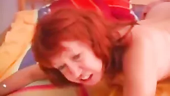 Son Busts His Dick on Momma's Titties After She Sucks His Dick Dry!