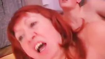 Son Busts His Dick on Momma's Titties After She Sucks His Dick Dry!