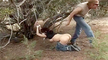 Country slut gets kidnapped tied up and brutally fucked by some fuckin psycho!