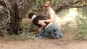 Country slut gets kidnapped tied up and brutally fucked by some fuckin psycho!