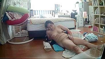 Woah, Caught my Slutty Chinese Mom Jerking off on Cam, She's One Kinky Bitch