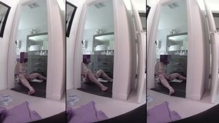 Caught On Hidden Cam, My Mommy Masturbates On Bathroom Floor Has So Goddamn Sexy!