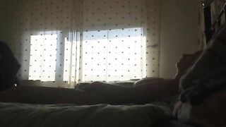 Perv mom caught farting and masturbating on hidden cam!