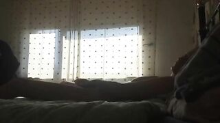 Perv mom caught farting and masturbating on hidden cam!