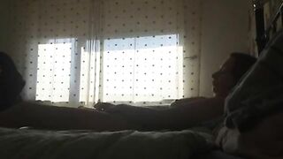 Perv mom caught farting and masturbating on hidden cam!