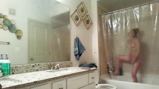 Sister Caught Masturbate With A Held Shower Head In The Bathroom!