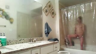 Sister Caught Masturbate With A Held Shower Head In The Bathroom!