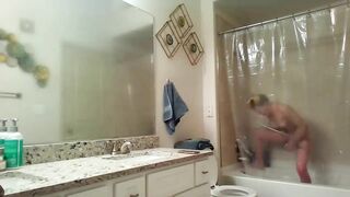 Sister Caught Masturbate With A Held Shower Head In The Bathroom!