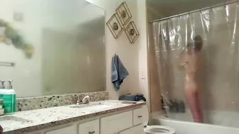 Sister Caught Masturbate With A Held Shower Head In The Bathroom!