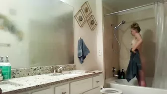 Sister Caught Masturbate With A Held Shower Head In The Bathroom!