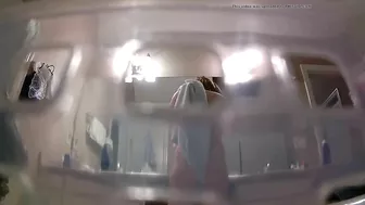 A hidden camera catches my naked sister in the shower