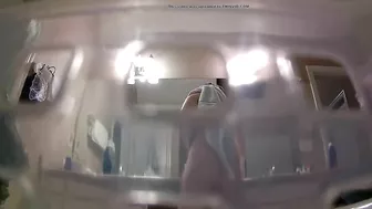 A hidden camera catches my naked sister in the shower