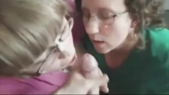 Mom and Daughter Share a Daddy Big Cock in a Filthy Incestuous Orgy, Cumming Hard!