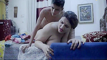 Horny Indian Mom gets her Wet Pussy Pounded by Son's Raging Boner