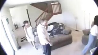 Cheating Wife Caught By Husband's Hidden Camera,  From Sex With Babysitter