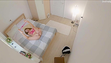 Caught Masturbate - Sister Sneaks a Sticky Fingered Frenzy!