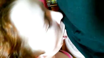 Daddy's Little Slut, Blonde Bombshell Daughter Sucks His Dick Raw