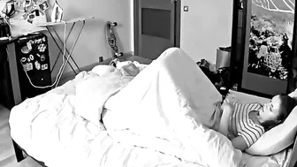 Caught on Hidden Cam! Horny Wife Watching Porn and Masturbating Solo