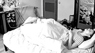 Caught on Hidden Cam! Horny Wife Watching Porn and Masturbating Solo