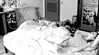 Caught on Hidden Cam! Horny Wife Watching Porn and Masturbating Solo