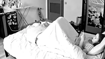 Caught on Hidden Cam! Horny Wife Watching Porn and Masturbating Solo