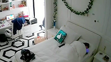 Sneaky Hottie Caught Masturbating on Hidden Cam - Caught in the Act!