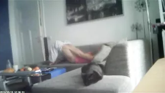 Deceitful Spouse Claims No Self-Pleasure, But Covert Footage Shows Her Wildly Plunging Fingers Into Slick Slit