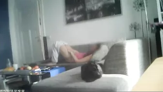 Deceitful Spouse Claims No Self-Pleasure, But Covert Footage Shows Her Wildly Plunging Fingers Into Slick Slit