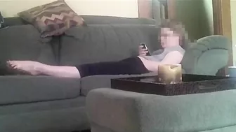 Caught Mom's Naughty XXX Moment, Horny and Masturbating Alone on Spy Camera
